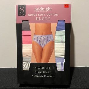 Carole Hochman - 8-Pack Midnight Hi-Cut Super Soft Cotton (S-XL)